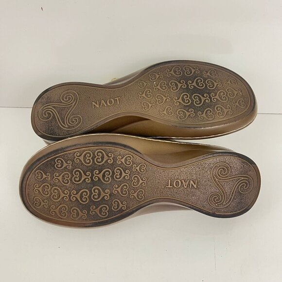 NAOT Sandals Size 41 US 10  Cornet Sandals Beige Leather Two Adjust Strap - Picture 9 of 16